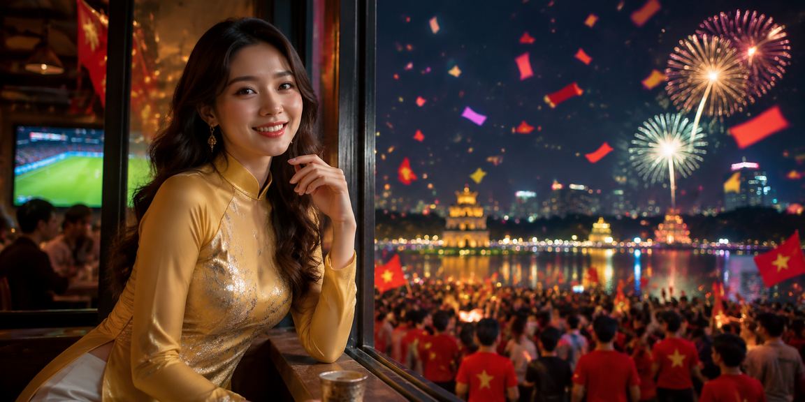 Người chơi bài mặc áo dài tại Hà Nội tham gia game trực tuyến – không khí truyền thống kết hợp giải trí hiện đại